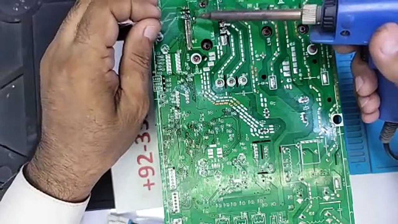 PEL Orient Dc inverter ac E5 error code microprocessor MCU IPM chang inverter ac pcb training center