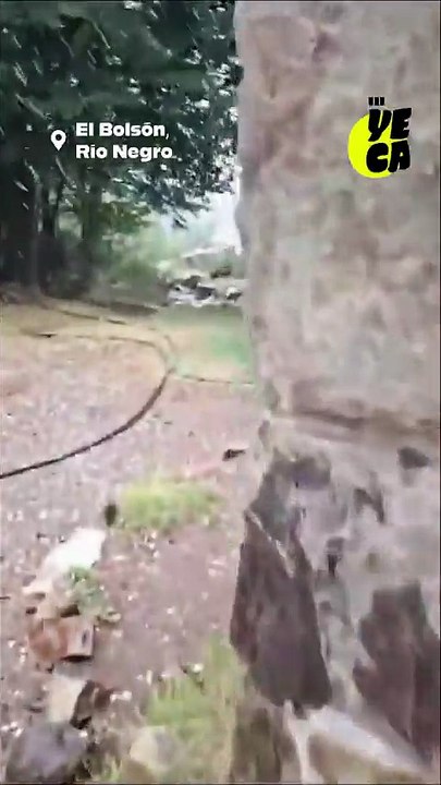 Nieve de verano en El Bolsón