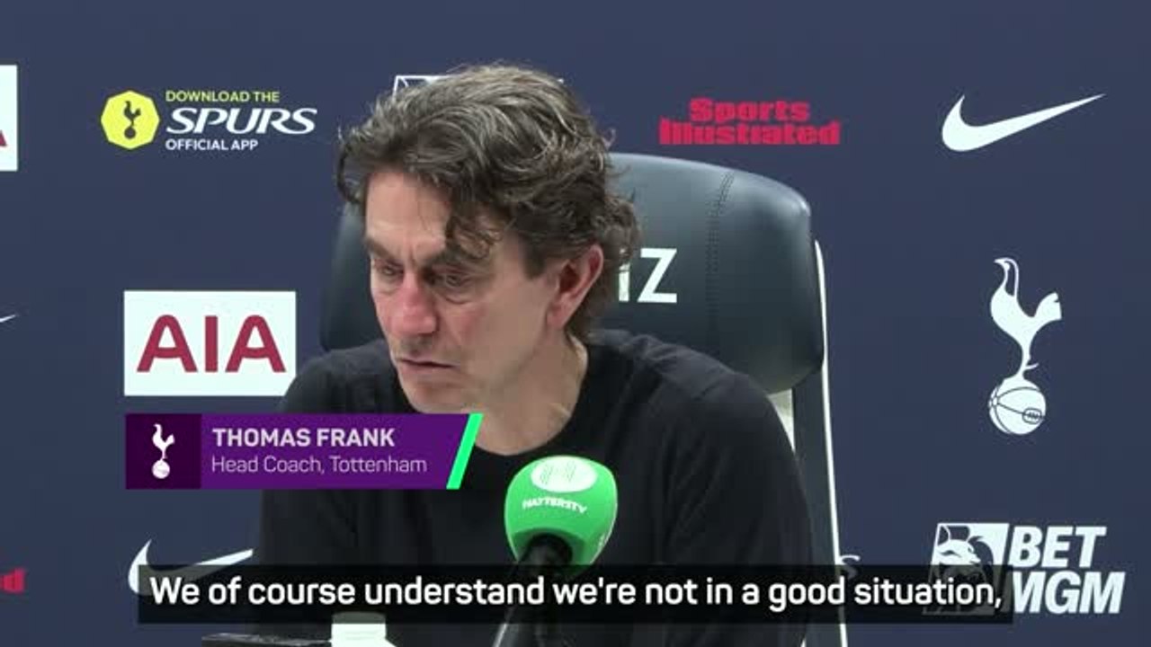 Frank 'understands' Spurs' relegation threat
