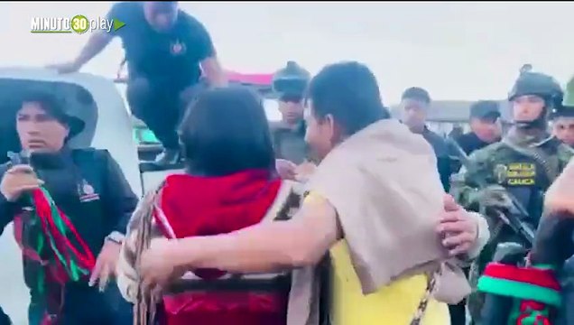 ¡A salvo! Ejército y Policía ya custodian a la senadora Aida Quilcué tras su liberación en el Cauca
