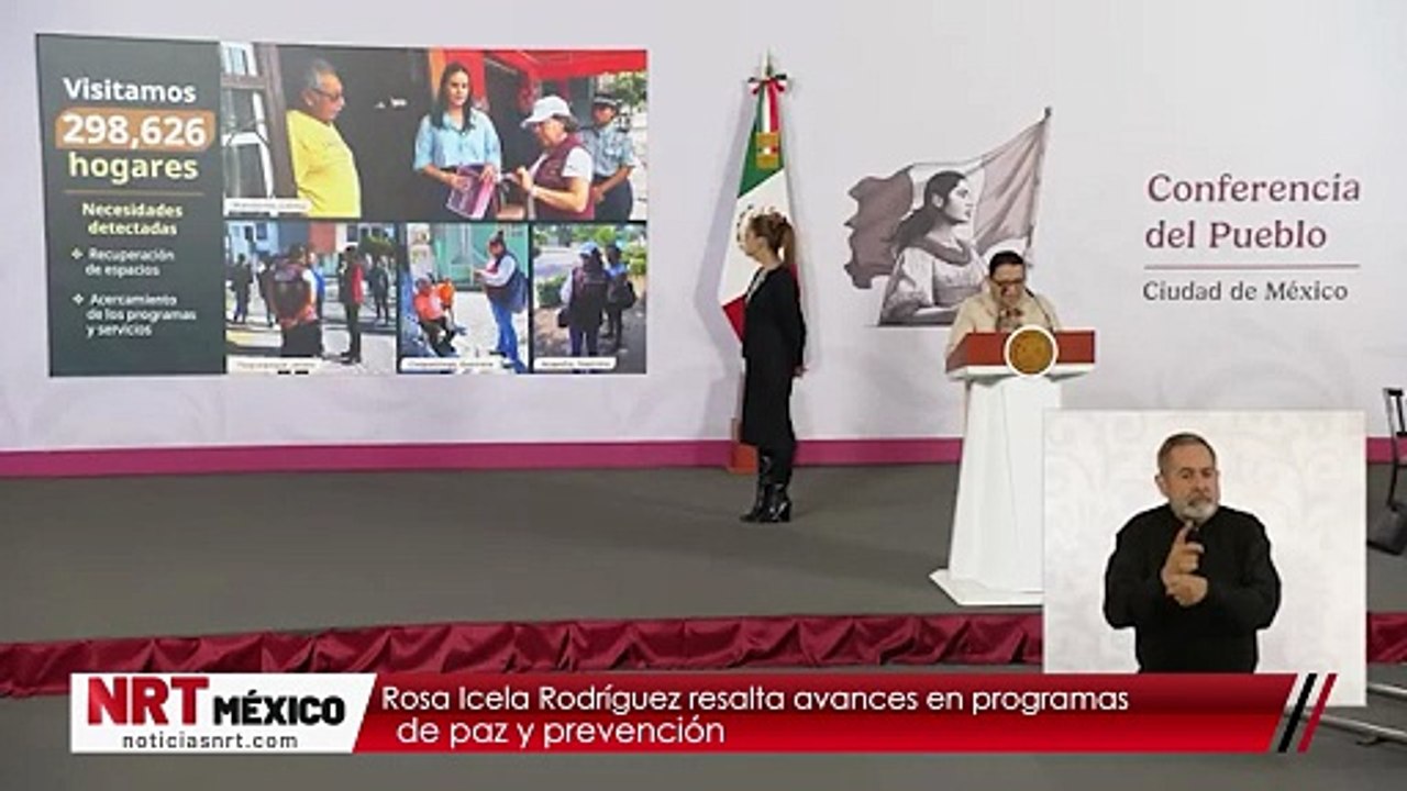 Rosa Icela Rodríguez resalta avances en programas de paz y prevención