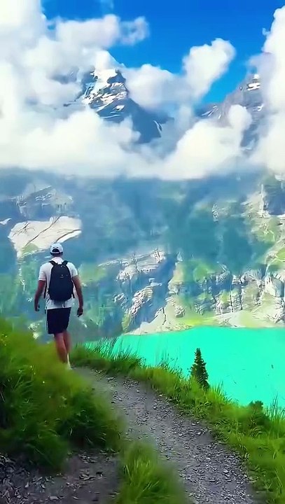 Exploring the Turquoise Lakes and High Peaks of the Swiss Alps
