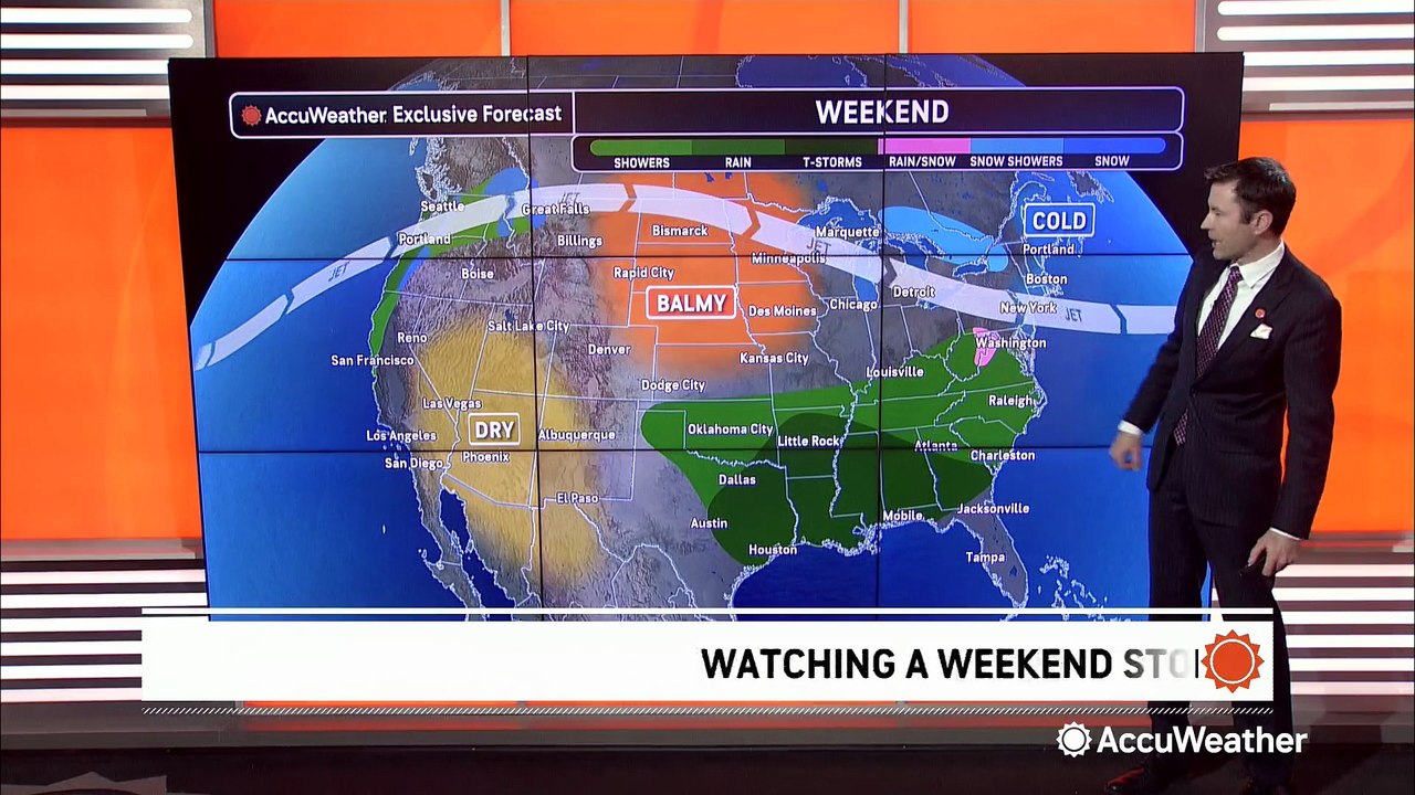 Weekend storm to drench the South and even lead to severe thunderstorms