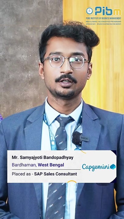 PIBM to Capgemini | SAP Consultant | MBA & PGDM| Batch 2024–26