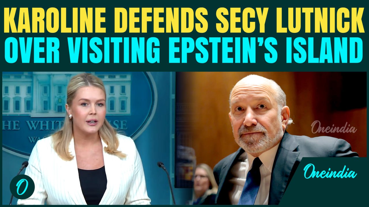 Leavitt DEFENDS Trump’s Secretary Howard Lutnick Over Visiting Epstein’s Island: ‘We Will Back..’
