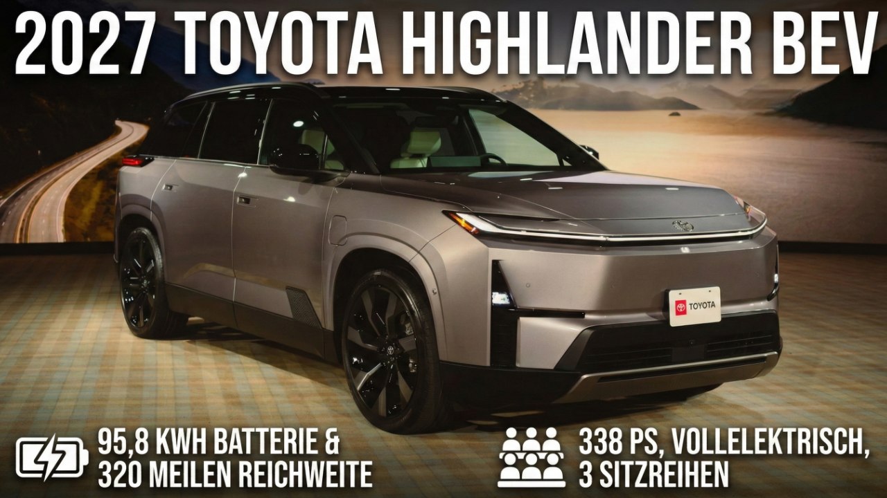 2027 Toyota Highlander BEV XLE & Limited im Check