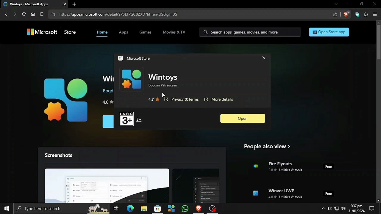 M AYAN SAJID - WINTOYS： THE SIMPLE CLEAN FIRST PARTY SYSTEM OPTIMIZER APP FOR MAXIMUM PERFORMANCE ON WINDOWS DEVICE