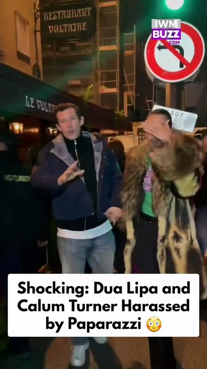 Hollywood news: Dua Lipa and Calum Turner caught in a tense moment with paparazzi in Paris