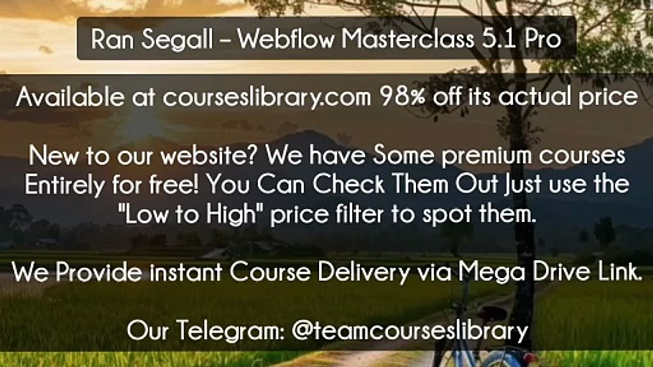 (courseslibrary.com)Ran Segall – Webflow Masterclass 5.1 Pro