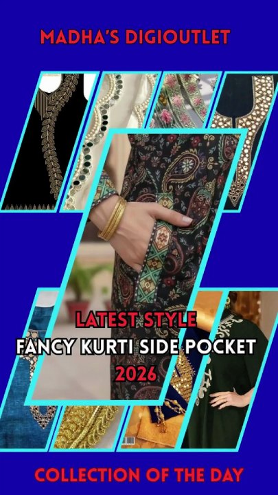 Easy Sewing Kurthi Side Pocket Design 2026 || Top Style Ladies Dress Pocket Tutorial
