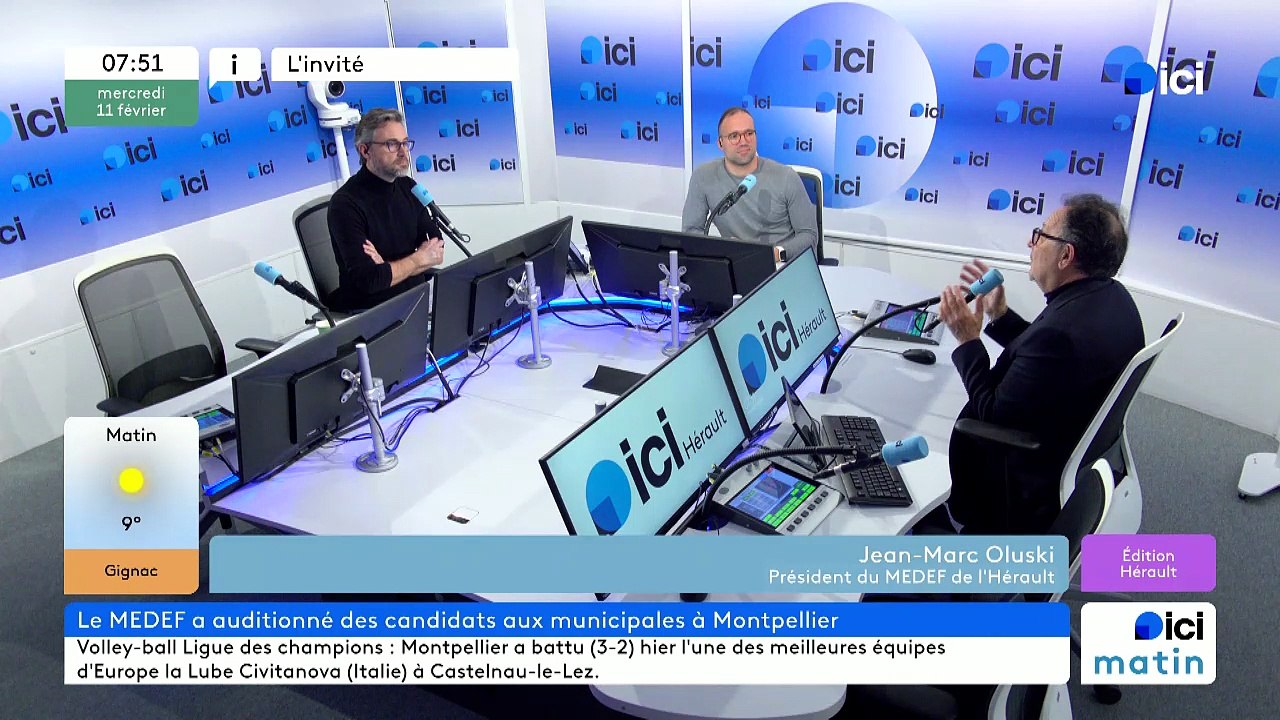 Municipales 2026 : Jean-Marc Oluski, président du Medef de l'Hérault, accueille les candidats à Montpellier