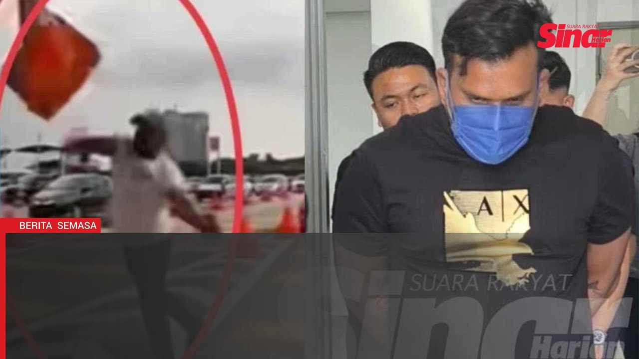 Lelaki baling kon di tol didenda RM100, dakwa diprovokasi tunjuk jari tengah