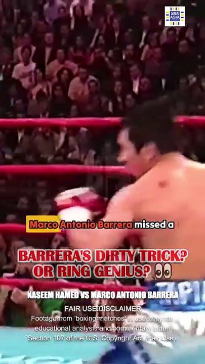 Marco Antonio Barrera GRABBED Naseem Hamed's NECK like a ROOKIE MOVE!