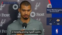 Wembanyama aimed to 'prove a point' with 40-point game against Lakers