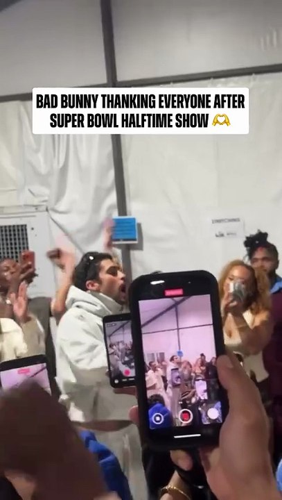 Bad bunny thanks everyone for a great performance