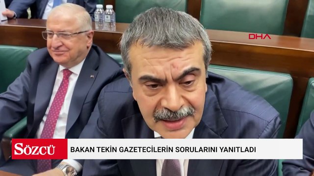 Bakan Tekin gazetecilerin sorularını yanıtladı