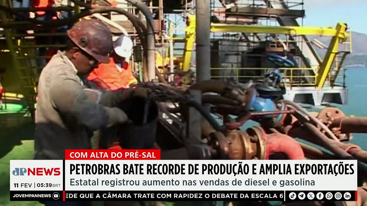Petrobras bate recorde de produção e amplia exportações em 2025
