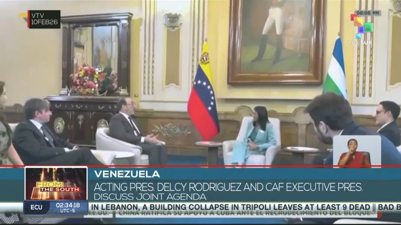 Acting Pres. Delcy Rodriguez and CAF executive Pres. discuss joint agenda