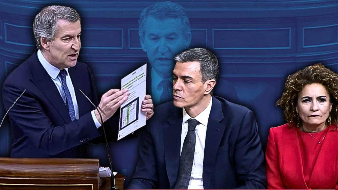 A Feijóo le basta una pregunta para hundir a Sánchez por lo de Adamuz