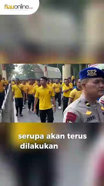 Jelang Ramadan, Polda Riau dan Pemko Pekanbaru Bersih-Bersih di Area Publik