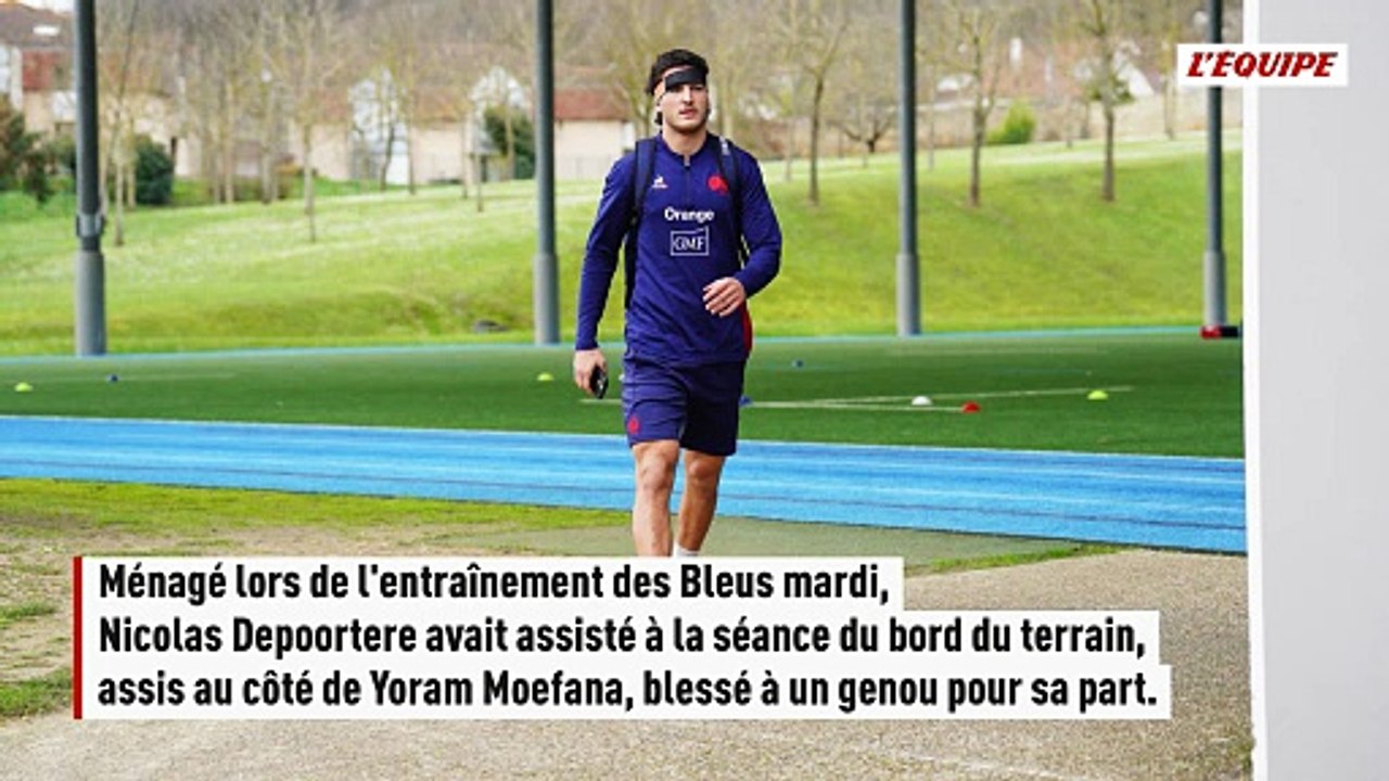 Blessé à un mollet, Nicolas Depoortere est forfait contre le pays de Galles dans le Tournoi des 6 Nations - Rugby - Tournoi des 6 Nations - Bleus