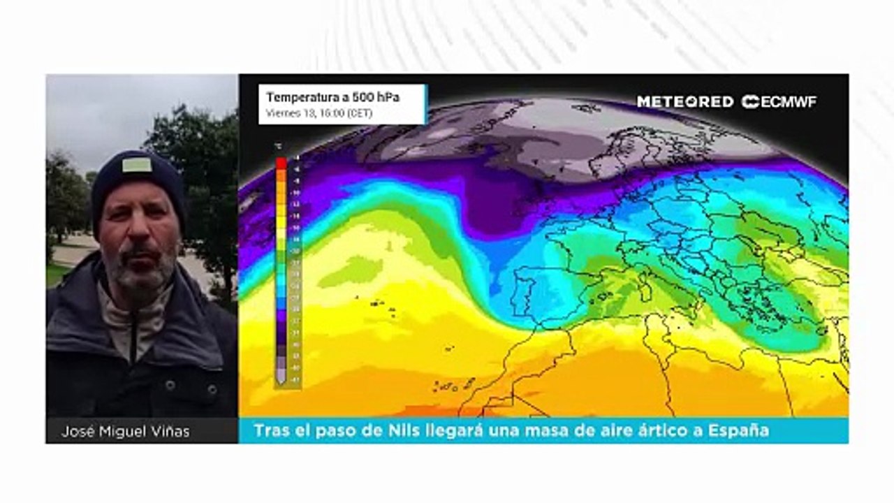 Tras el paso de Nils llegará una masa de aire ártico a España
