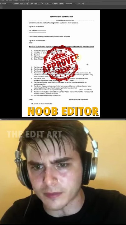 Remove Stamp | Photoshop | Tutorial | Noob vs Pro Editor | The Edit Art | Beginner