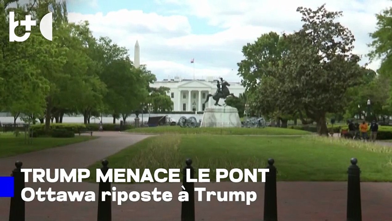 Trump menace de bloquer le pont USA-Canada, réagit le Premier ministre canadien