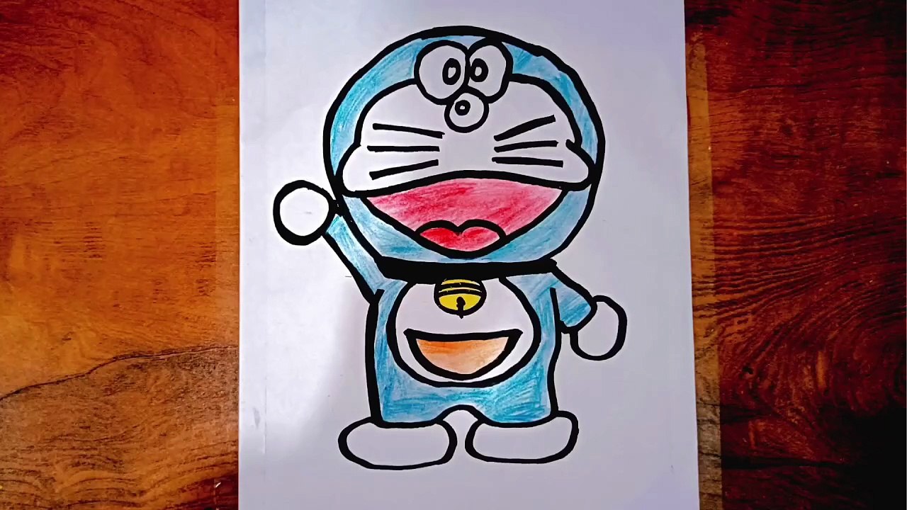 How to draw Doraemon