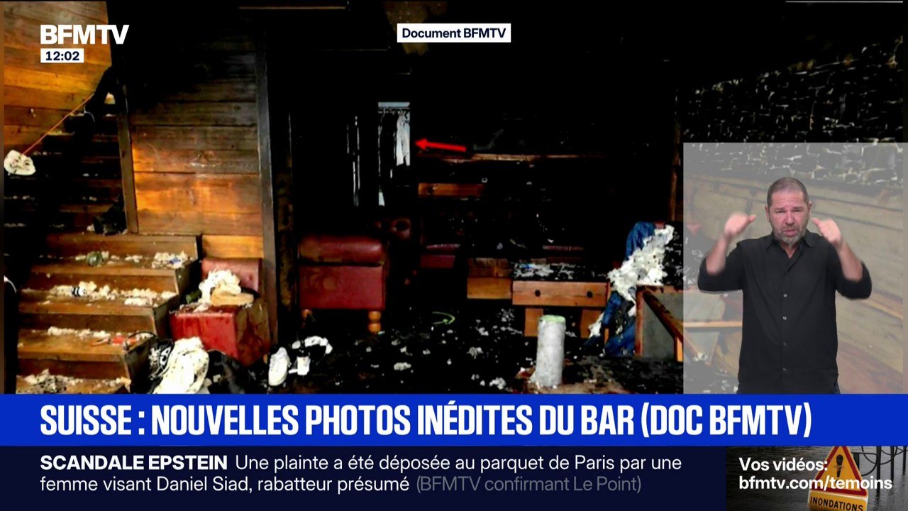 DOCUMENT BFMTV - Crans Montana: les photos du bar "le Constellation" prises par la police suisse après l'incendie
