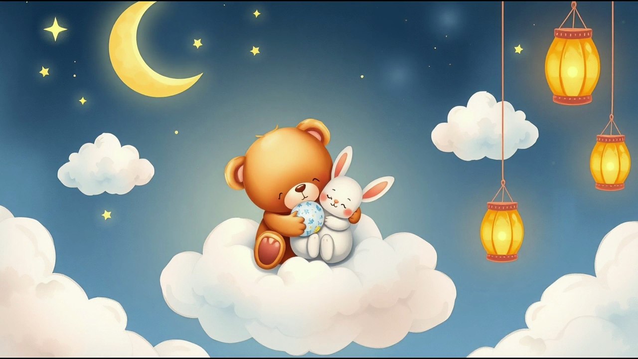 Baby Sleep Music 🌙 1 Hour Lullaby with Rocking Teddy Bear | Calming Bedtime Songs for Newborns