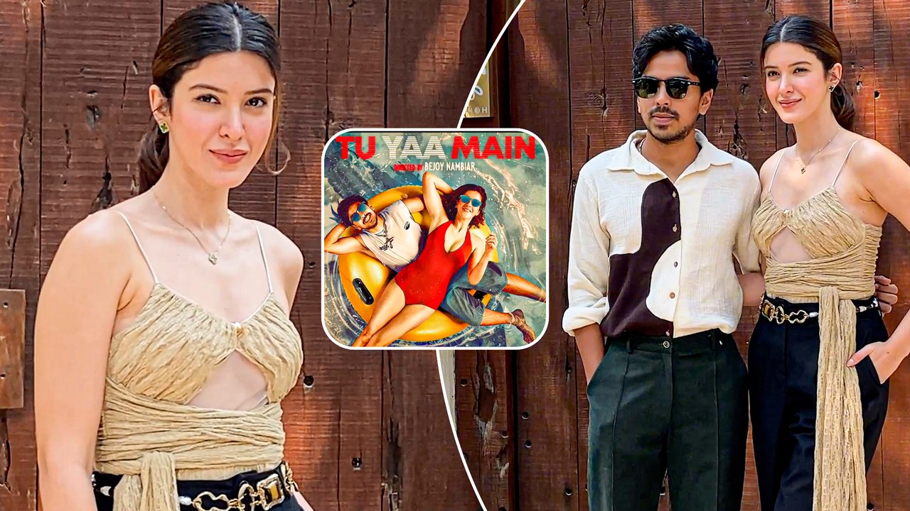 Tu Yaa Main Leading Stars Shanaya Kapoor & Adarsh Gourav Seen Promoting The Film