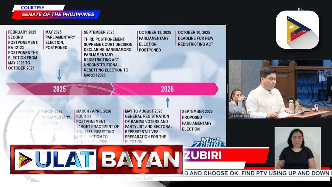 Panukalang batas para sa isasagawang unang BARMM Parliamentary elections, sumalang sa Senado | ulat ni Louisa Erispe