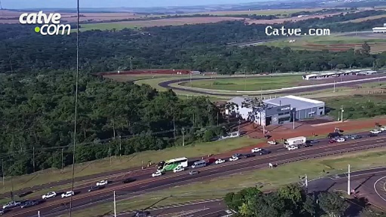 Acidente é registrado na BR-277, próximo ao Autódromo de Cascavel
