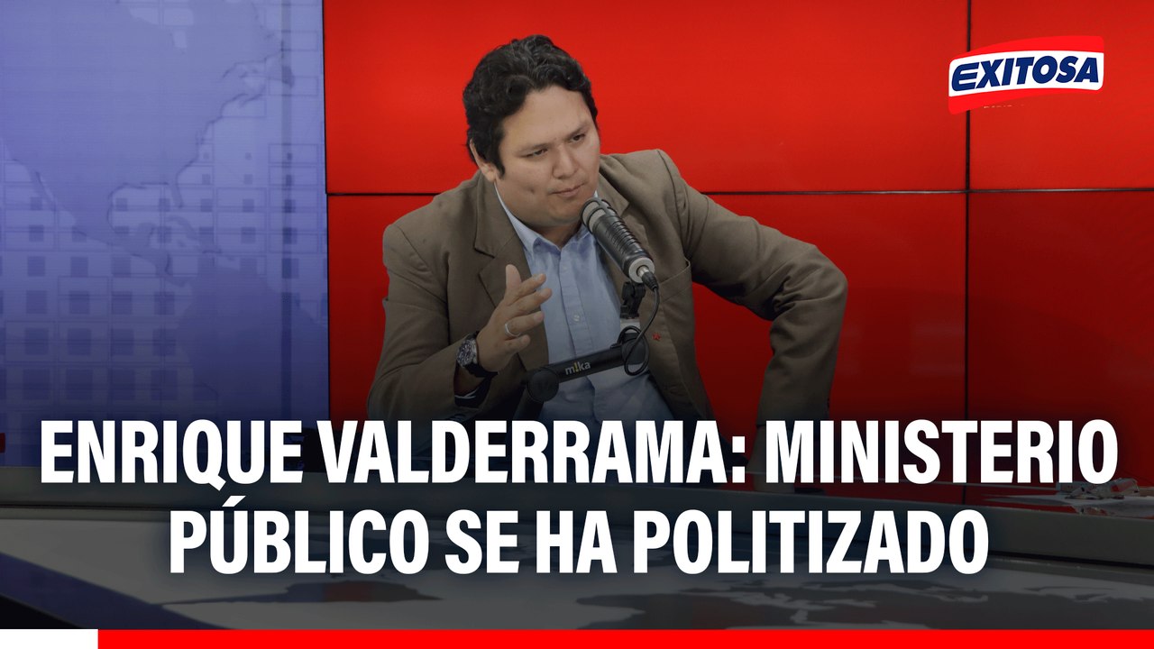 Enrique Valderrama propone reforma de la Fiscalía y el sistema de justicia: "Se han politizado"