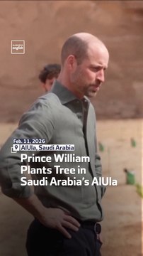 Prince William Plants Tree In Saudi Arabia’s AlUla