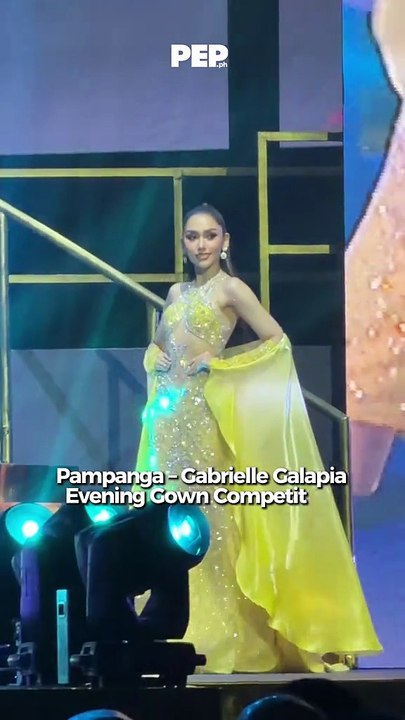 Miss World PH-Pampanga Gabrielle Galapia in evening gown | PEP Coverage