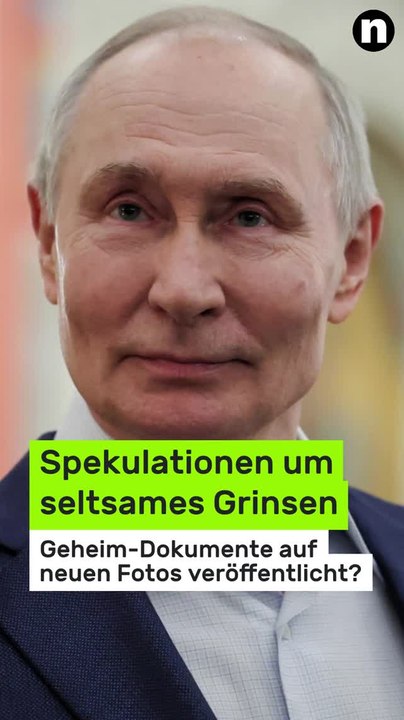 No Glomex Wladimir Putin: Spekulationen um seltsames Grinsen - Geheim-Dokumente auf neuen Fotos veröffentlicht?