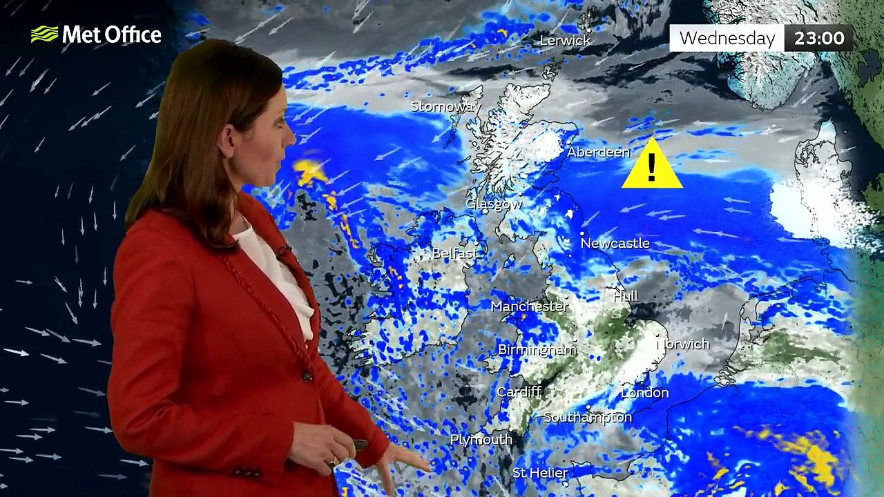 Met Office Wednesday Evening Weather Forecast 11/02/2026