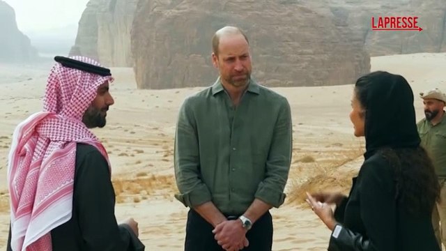 Il principe William conclude la sua visita in Arabia Saudita piantando un albero nella riserva naturale di Sharaan