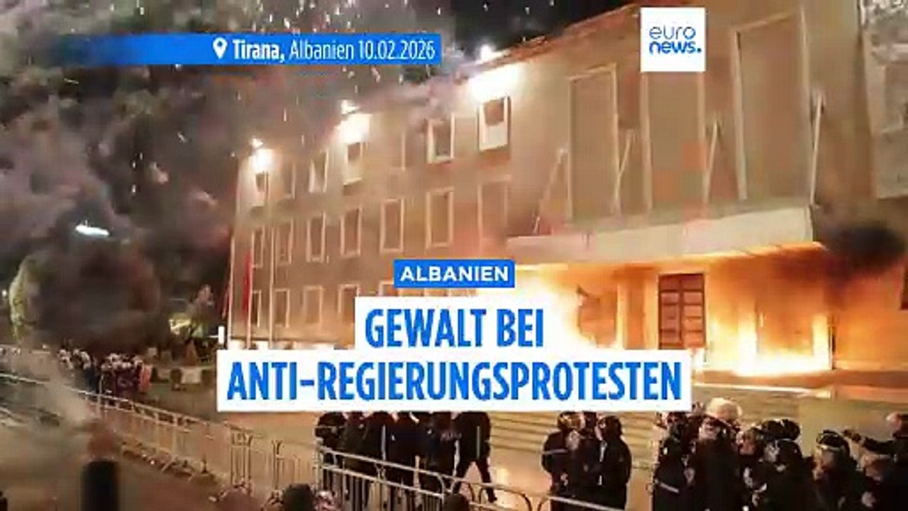 Gewalt bei Demonstration gegen die Regierung in Albanien
