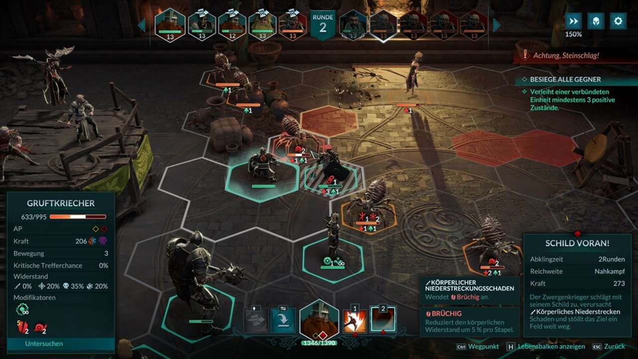 Disciples: Domination: In unserer Hexfeld-Schlacht zerdengeln wir fiese Untote