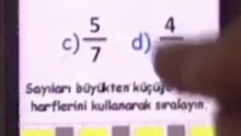 Kesirlerde Sıralama– 4. Sınıf Matematik #Shorts