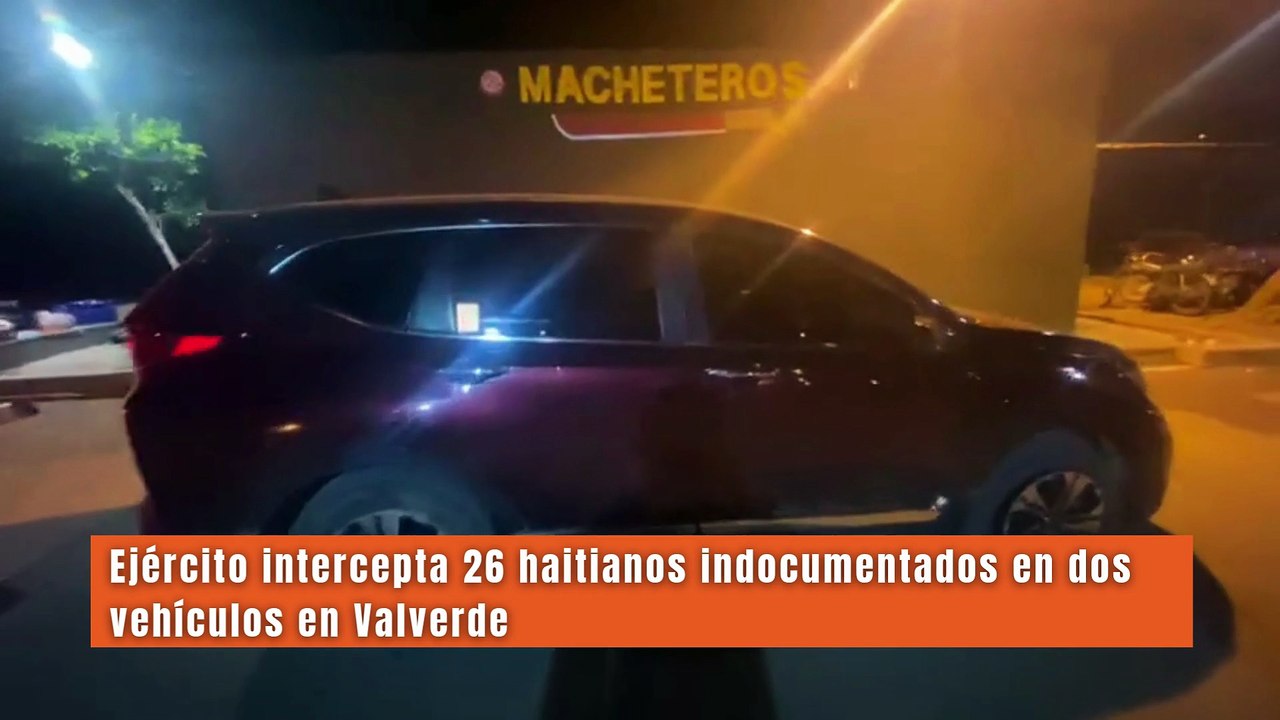 Ejército intercepta 26 haitianos indocumentados en dos vehículos en Valverde