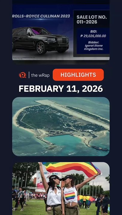 Today’s headlines: Discayas, China’s ban, same-sex couples | The wRap | February 11, 2026