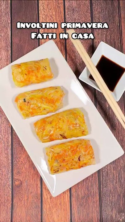 Involtini primavera “fusion” al forno con verdure croccanti