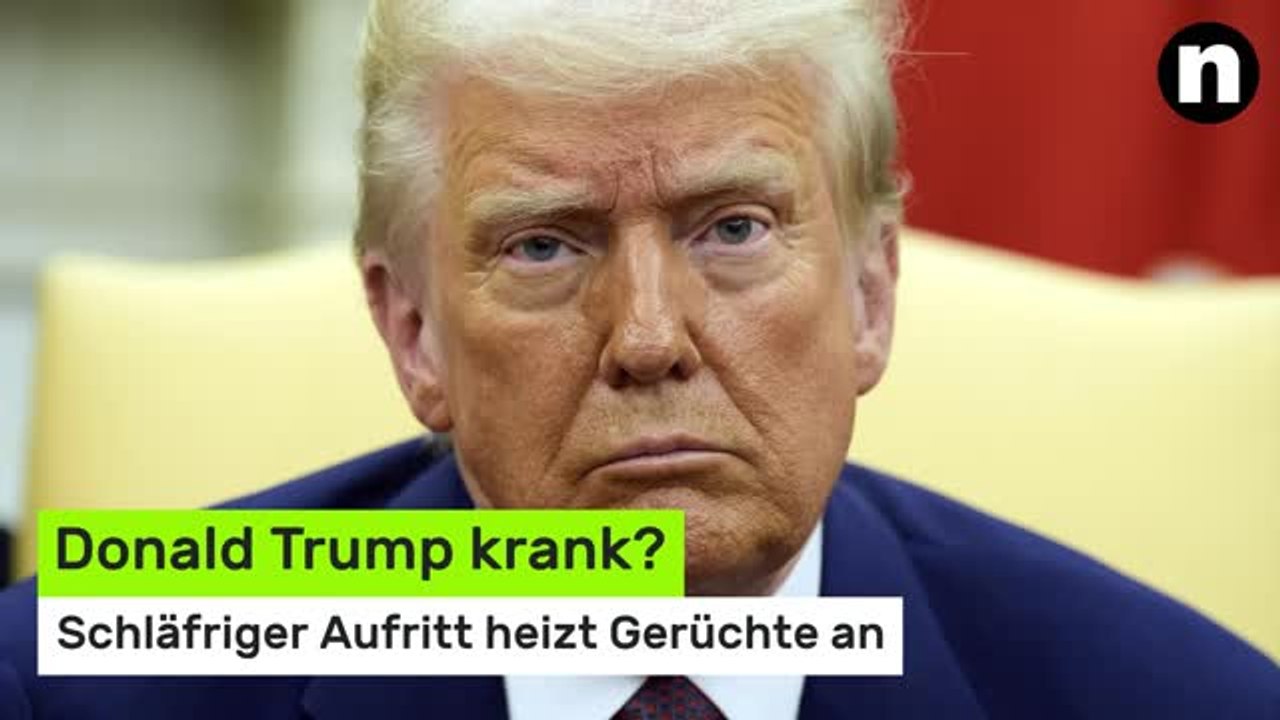 Donald Trump krank?: 'Baut geistig und körperlich immer schneller ab' - schläfriger Aufritt heizt Gerüchte an