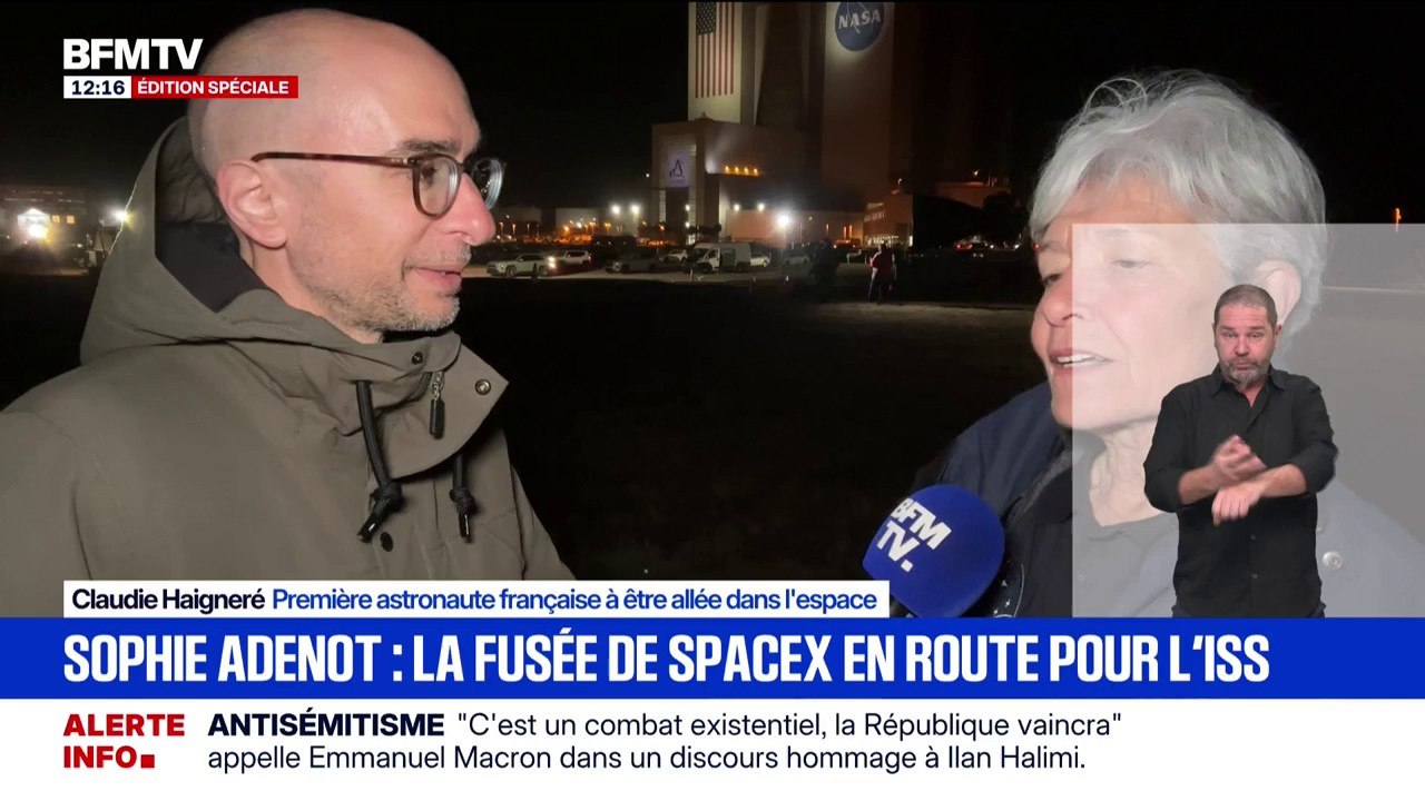 "J'ai ressenti beaucoup de fierté et d'admiration": Claudie Haigneré, première astronaute française à être allée dans l'espace, réagit au décollage de Sophie Adenot