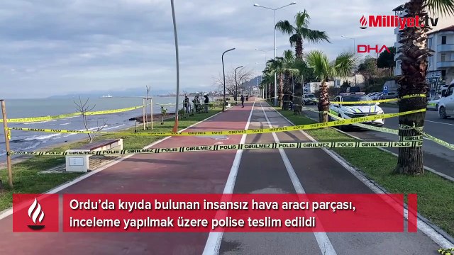 Sahilde İHA alarmı! Kıyıya vurdu, ekipler seferber oldu; kriminal incelemeye alındı