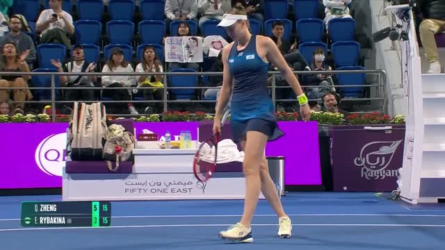 Rybakina continues fine form to reach Doha quarters